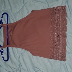 Aeropostale lace cropped cami, xs